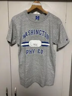 Champion Tシャツ M グレー 刺繍タグ USA製 ワシントン