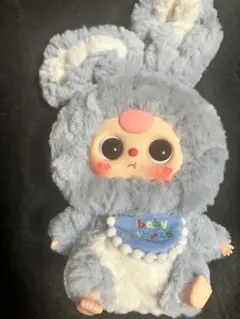 babythree ベイビースリー 前かけ 水色 ぬいぐるみ