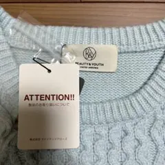 新品タグ付 BEAUTY & YOUTH UNITED ARROWS ニット