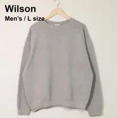 90s~00s Wilson 無地スウェット L グレー USA生地