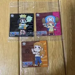ワンピース×ペコちゃん コラボ キャラクターステッカーセット 不二家