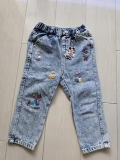 リトシー Littc トミカ しまむら ディズニー 刺繍デニムパンツ 100cm