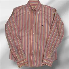 極美品 ETRO エトロ マルチストライプ柄 長袖シャツ ブラウス サイズ40