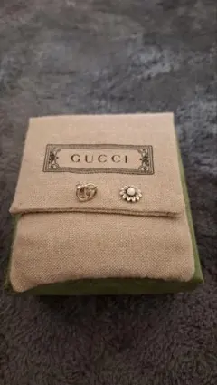 正規品グッチ GUCCI ピアス アラベスク マーモント G 燻 片耳 - メルカリ