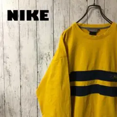 ナイキ　刺繍ワンポイントロゴ　レアカラー　ロンT 長袖カットソー　L