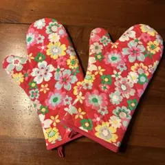 Cath Kidston 鍋つかみ 花柄 レッドのサムネイル