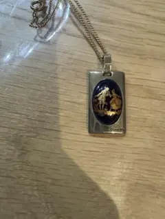 Limoges ネックレス ブルー ゴールド プレートのサムネイル