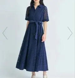 極美品✨エステラケー Lace Belted Shirt Dress ワンピース - メルカリ