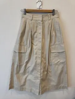 BEAUTY&YOUTH オフホワイトロングスカート M