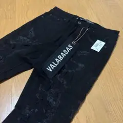 【新品・未使用】VALABASAS バラバサス フレアデニム 30 ブラック