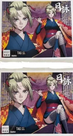 劇場版　新劇場版　銀魂　吉原大炎上　ラベル缶　月詠 ステッカー