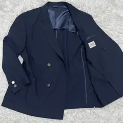 美品✨グロスター 紺ブレ ダブル テーラードジャケット XL 金ボタン ネイビー