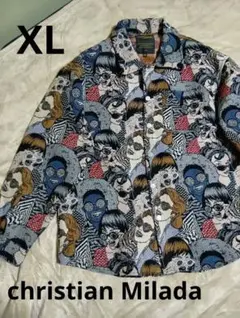 《美品》christian Milada ゴブラン織り　50size　総柄 XL