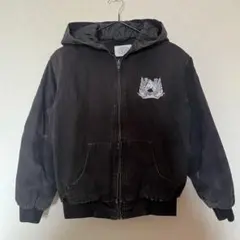 フード付き ブラック ダックアクティブジャケット　ストリート 古着