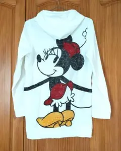 ディズニー　ミニーマウスパーカー　ホワイト　長袖