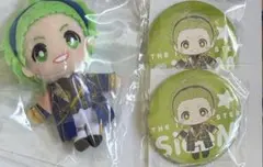 アイドルマスターSideM セガラッキーくじ ぬいぐるみ 御手洗翔太 缶バッジ