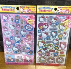 セリア　サンリオキャラクターズ　キラッとシール2 ホログラムシール　ハローキティ