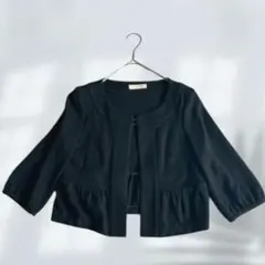 マダーアッカ ノーカラージャケット フォーマル 日本製 ウール混 E6947