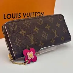 ルイヴィトン ポルトフォイユ・クレマンス フラワー モノグラム　長財布