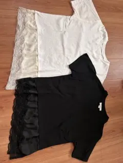 ZARA レース付きTシャツ 2枚セット 164cmのサムネイル