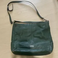 COACH ダークグリーン ショルダーバッグ