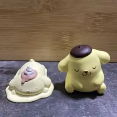 とろり〜んマスコット　ポムポムプリン　肩ズンFig 2体セット　ガチャ　m10