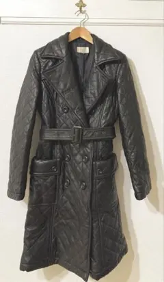 ロングレザーコート