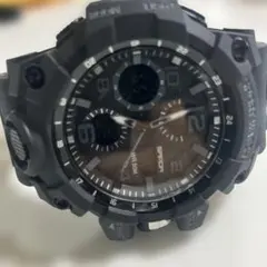 SANDA メンズ腕時計 デジタル アナログ ブラック 新品