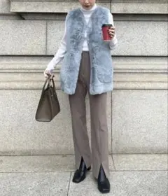 Mila Owen フロントスリットスリムパンツ 0