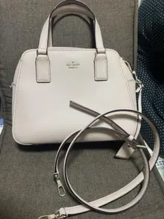 kate spade ベージュ レザー ハンドバッグ ショルダーバッグ 2way