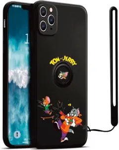 iPhone 7/8 ケース リング付きスマホケース ストラップ付き