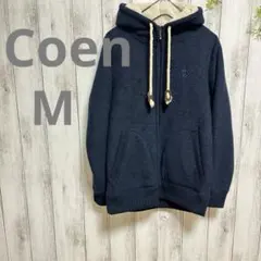 Cｏｅｎコーエン フード付きパーカーダークブルー フリースMサイズ
