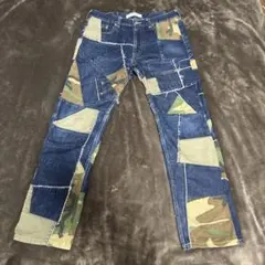 06AW JUNYA WATANABE パッチワークカモフラ デニムパンツ
