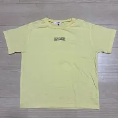 ピンクラテ Tシャツ M 150 イエロー 黄色 ロゴ PINKlatte