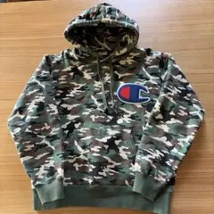 Champion 迷彩柄 フード付きパーカー Mサイズ
