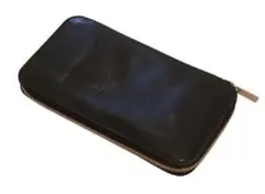 Valextraヴァレクストラ新品ラウンドジップレザー長財布176000円伊製黒 