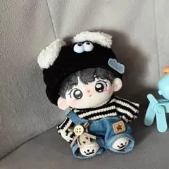 ぬい服 10cmぬいぐるみ用服 着せ替え 無属性 帽子 服 ズボン 3点セット