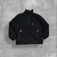 90s 古着MIX リバーシブル ナイロン フリース ハーフジップ ブルゾン