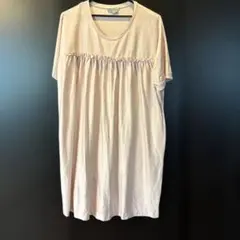 COS 半袖 カットソー ギャザーデザイン ペールピンク Sのサムネイル