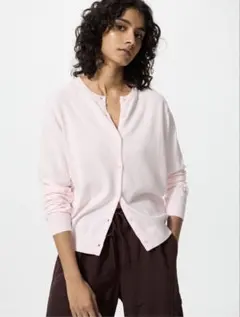 UNIQLO UVカットクルーネックカーディガン