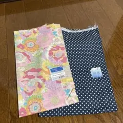 涼感生地 2枚セット 花柄 ドット柄 手芸