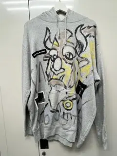 guernika ゲルニカ パーカー XXL INSANE 白パーカー 裏起毛 guernika ゲルニカ パーカー XXL INSANE 白パーカー 裏起毛