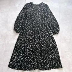 FRAY I.D フレイアイディー　小花柄　フレアワンピース　ロング丈　Aライン