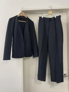 【AOKI】PAJAMA SUITS セットアップ S ネイビー
