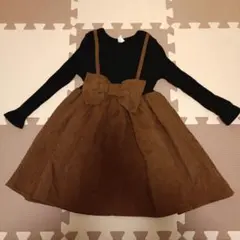 ワンピース フロントリボン付き