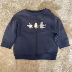 ユニクロ　ピングー　ネイビー　トレーナー 90cm