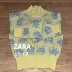 ZARA スペースインベーダー柄 セーター Sサイズ