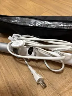 SALONIA カールヘアアイロン ホワイト32mm収納ケース付き