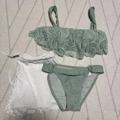 PEAK&PINE ミントグリーン セパレート水着 （９Ｍ）