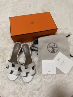 HERMES オアジス ホワイト 37.5 新品未使用 - メルカリ